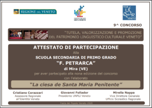 Attestato Concorso Veneto