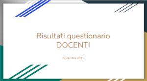 Questionario Docenti