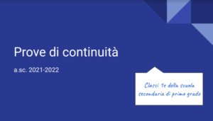 Prove Continuità