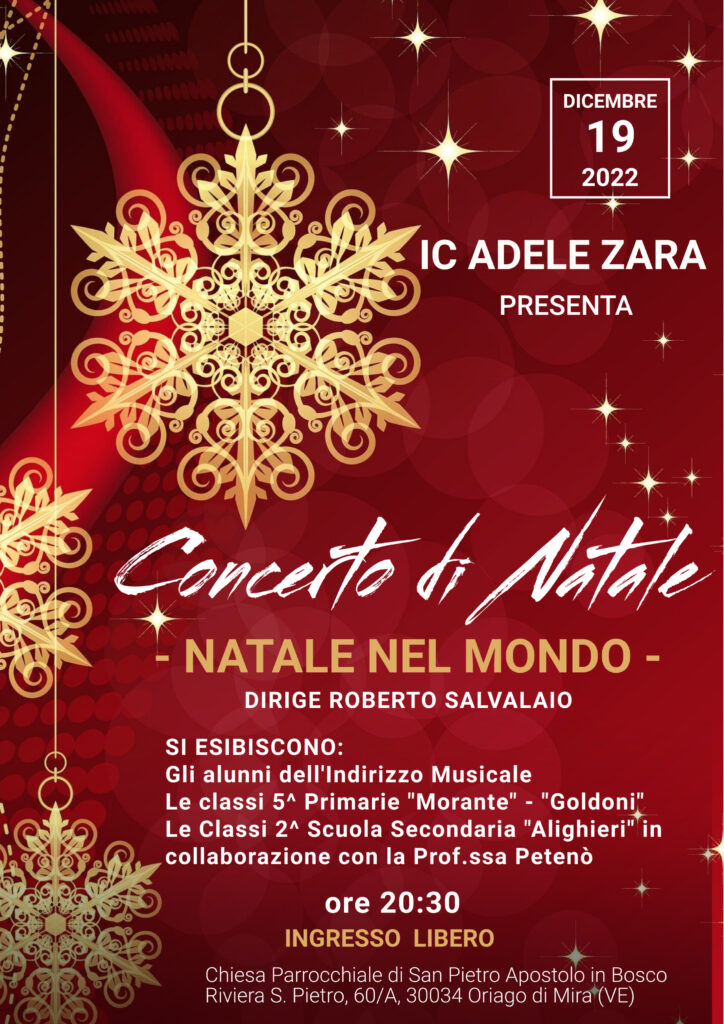 Locandina Concerto Natalizio 19.12.2022 Locandina Concerto Natalizio 19.12.2022